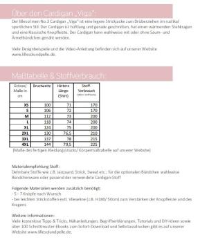 Herren - Papierschnittmuster lillesol men No.3 Cardigan „Viga“